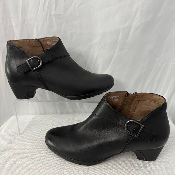 Dansko Darbie Ankle Boots Black Leather Women's 9 - Picture 10 of 12